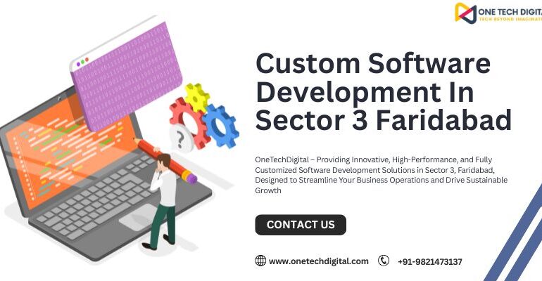 Custom Software Development In Sector 3 Faridabad