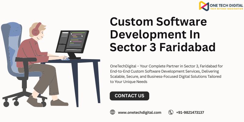 Custom Software Development In Sector 3 Faridabad