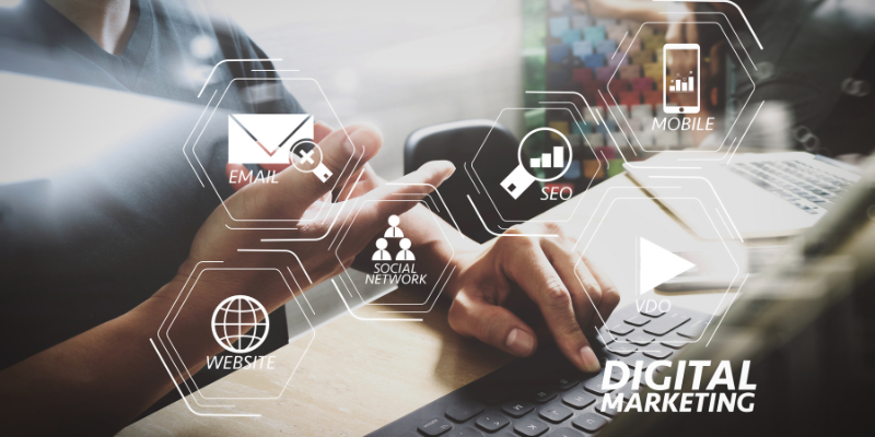 Digital marketing strategy planning and brainstorming