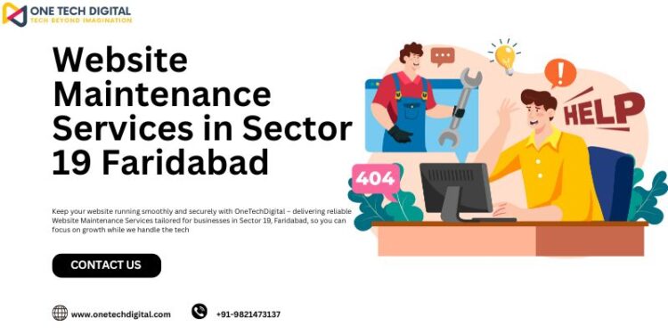 Website Maintenance Services in Sector 19 Faridabad