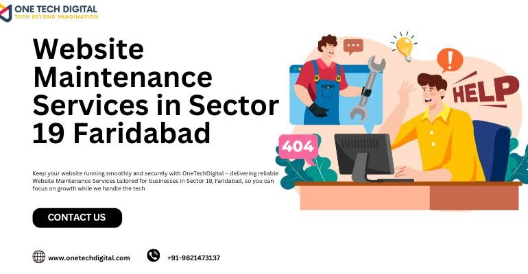 Website Maintenance Services in Sector 19 Faridabad