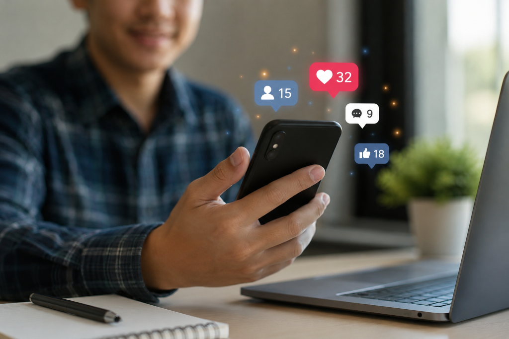 Social Media Optimization expert managing social media campaigns to increase audience engagement, brand awareness, and business growth