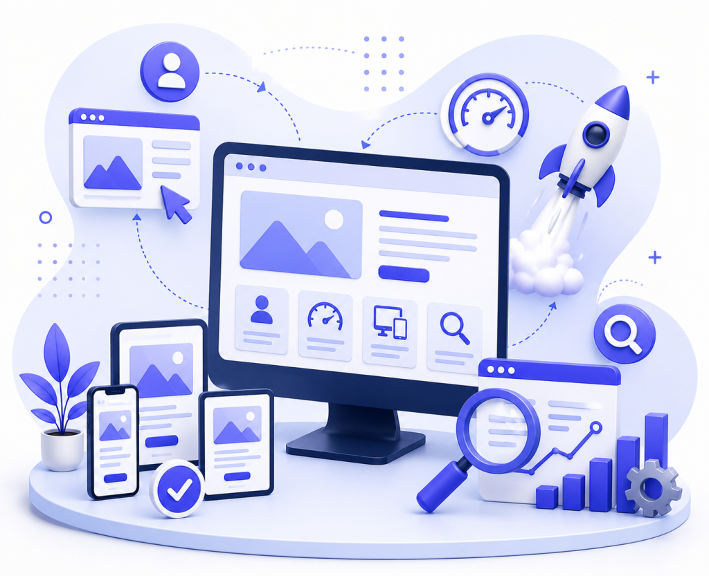 Web development approach focused on performance, usability and business goals