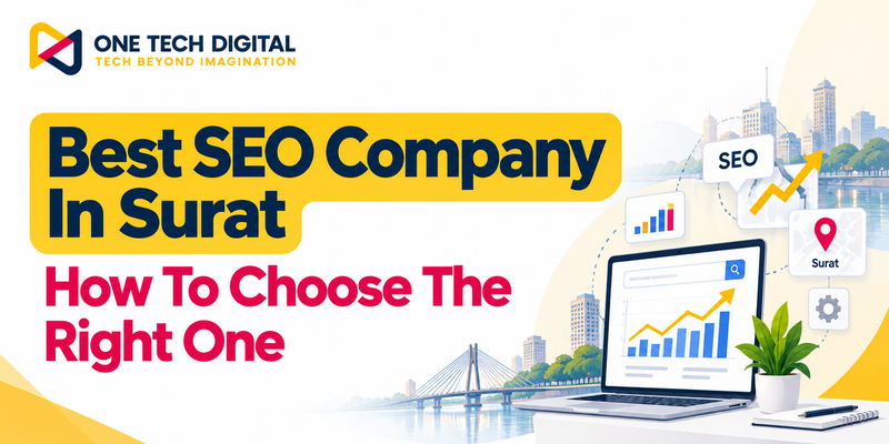 Best SEO Company in Surat – OneTechDigital SEO guide illustration
